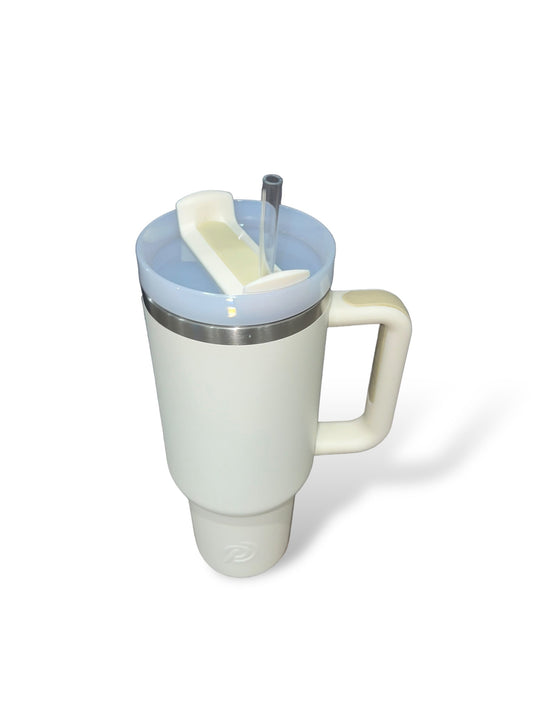 40oz tumbler - replacement lid and straw / Grey