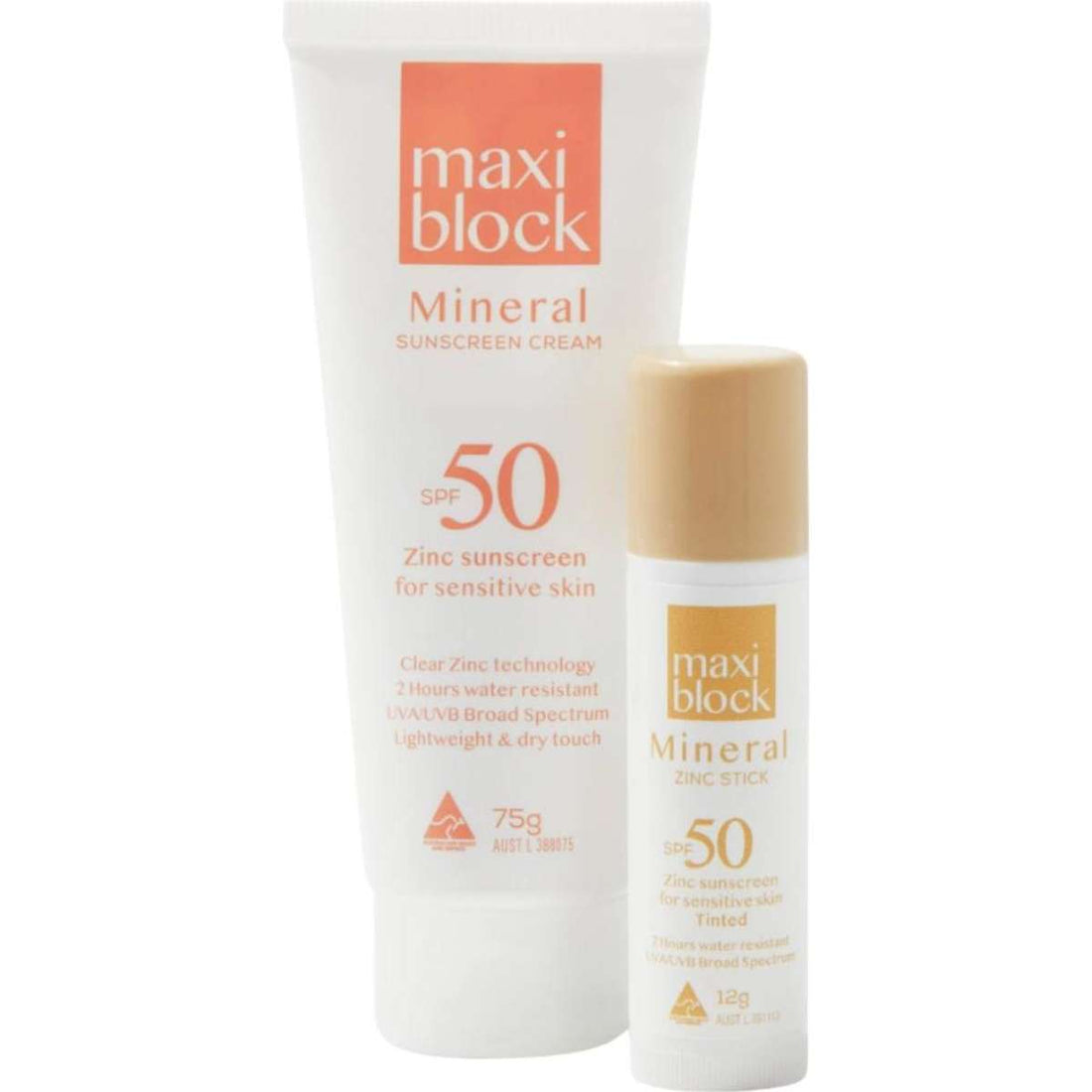 Maxiblock Mineral Sunscreen 2 Pack / 85g