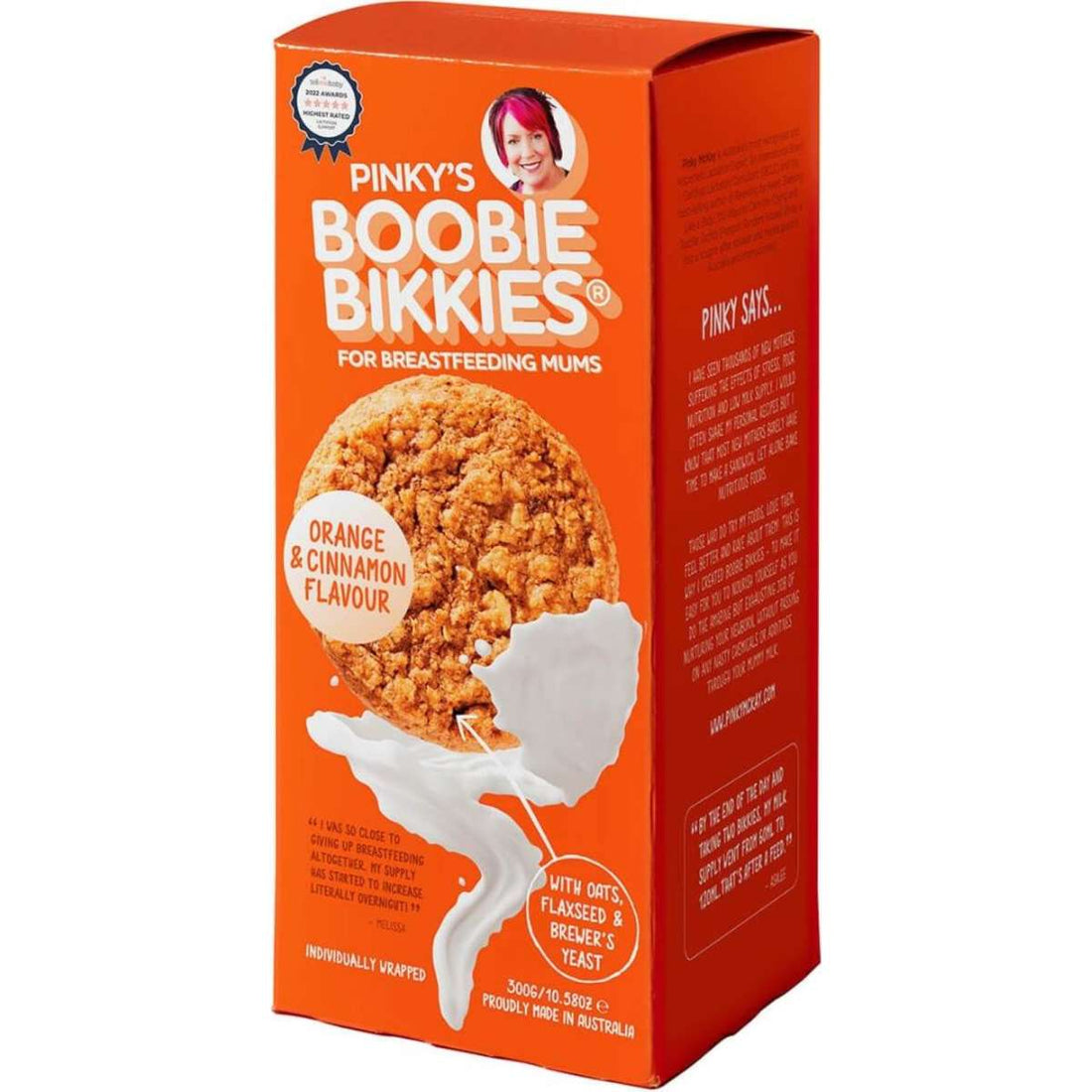 Boobie Bikkies Orange & Cinnamon 10 Pieces