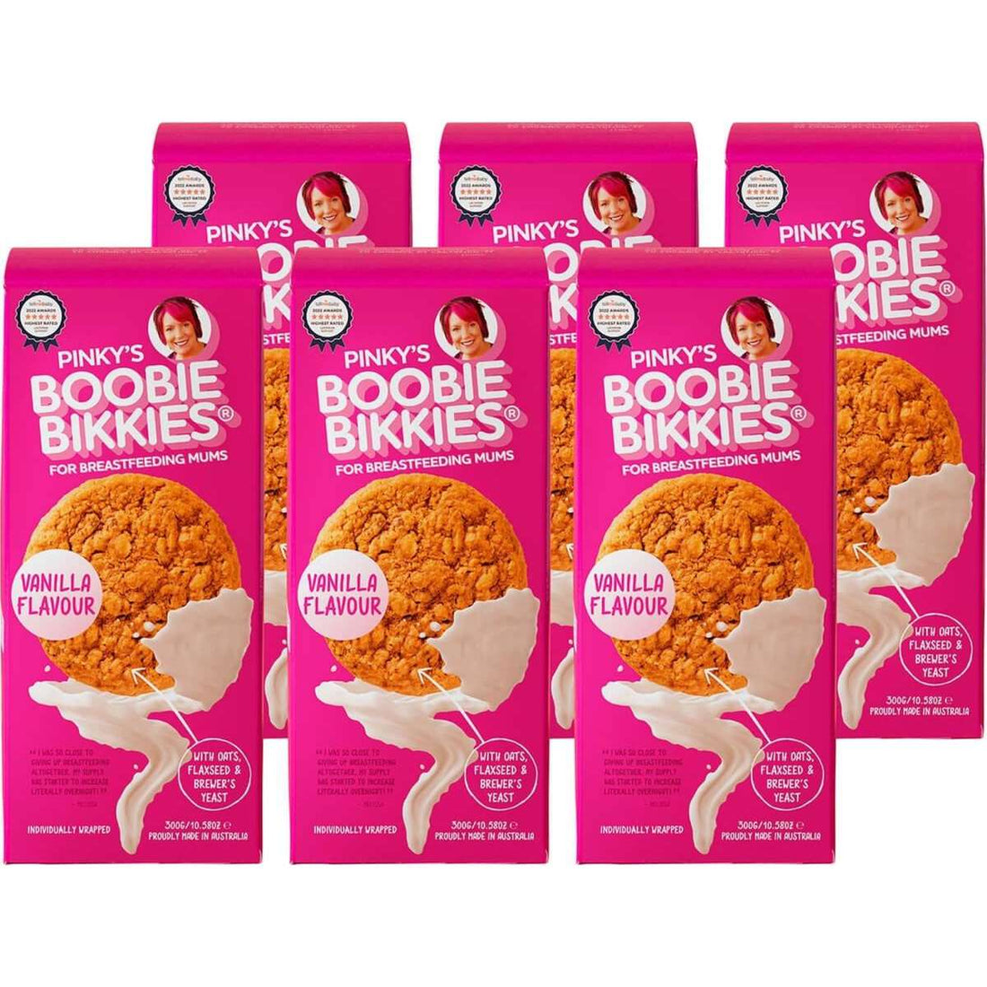 Boobie Bikkies Vanilla 6 Pack