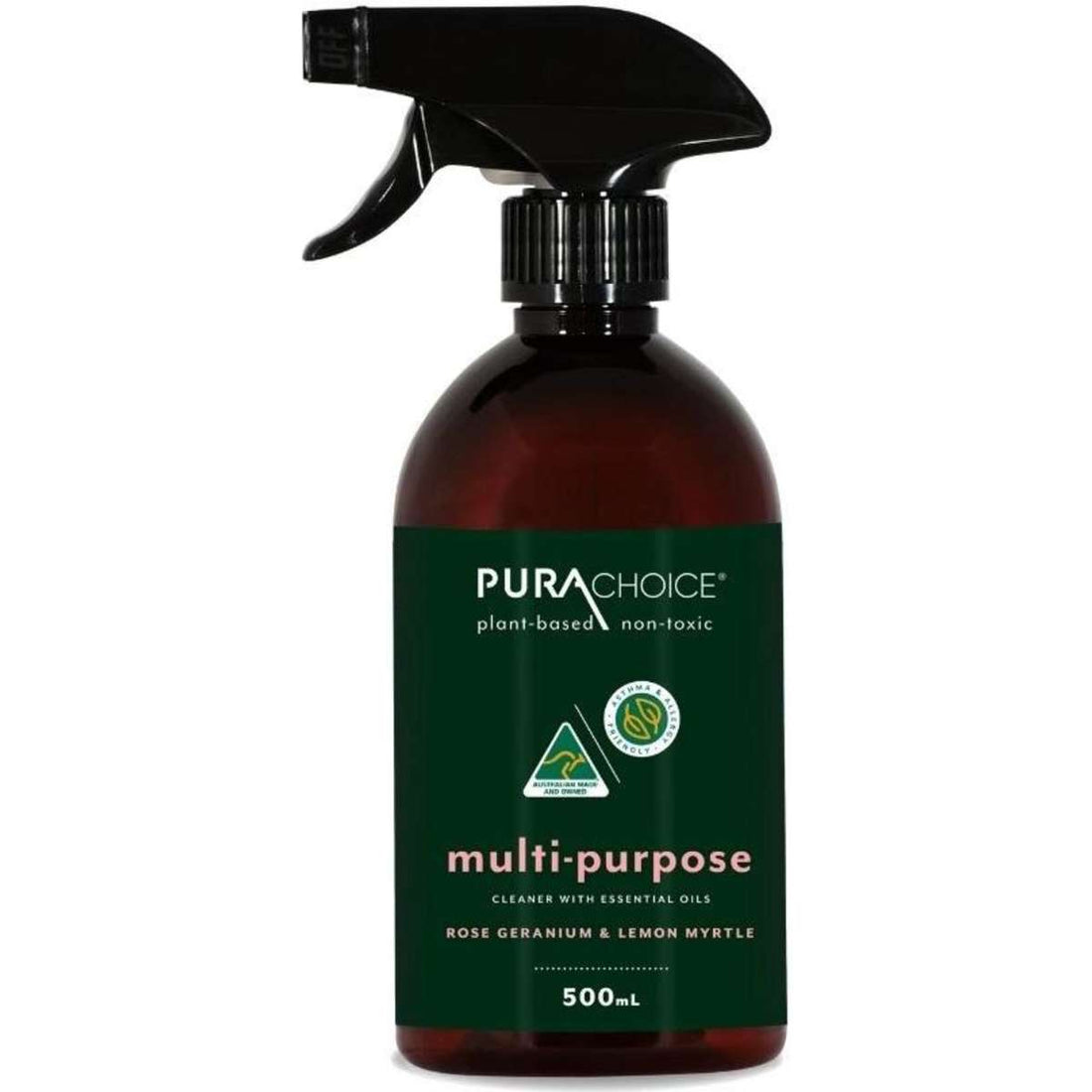 Rubbedin PuraChoice® Multi-Purpose Cleaner with Rose Geranium & Lemon Myrtle Essential Oil 500mL