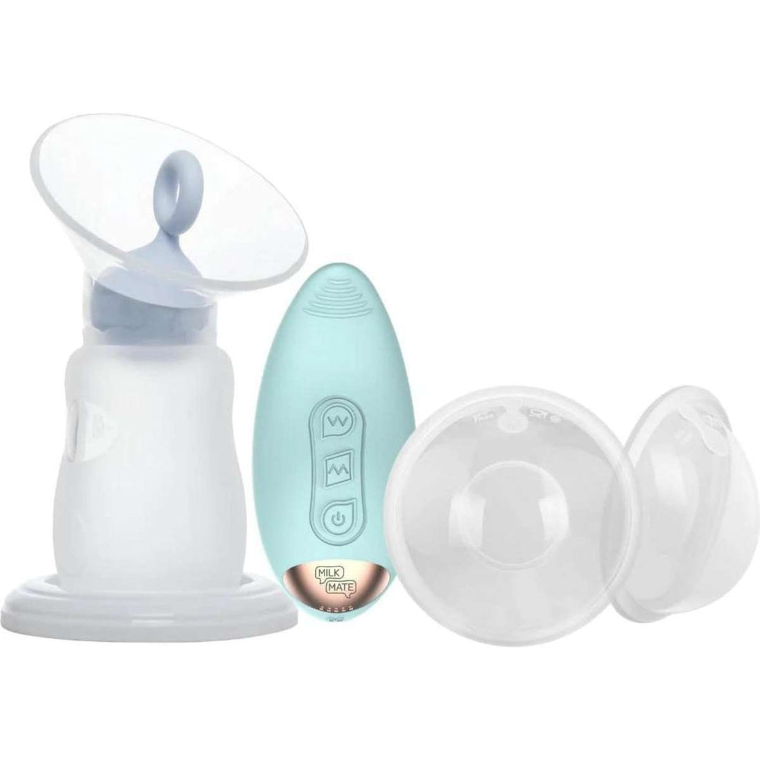 Milk Mate All You Need Breast Pump Lactation Massager Collector Shells Bottle Brush 4 Piece Bundle