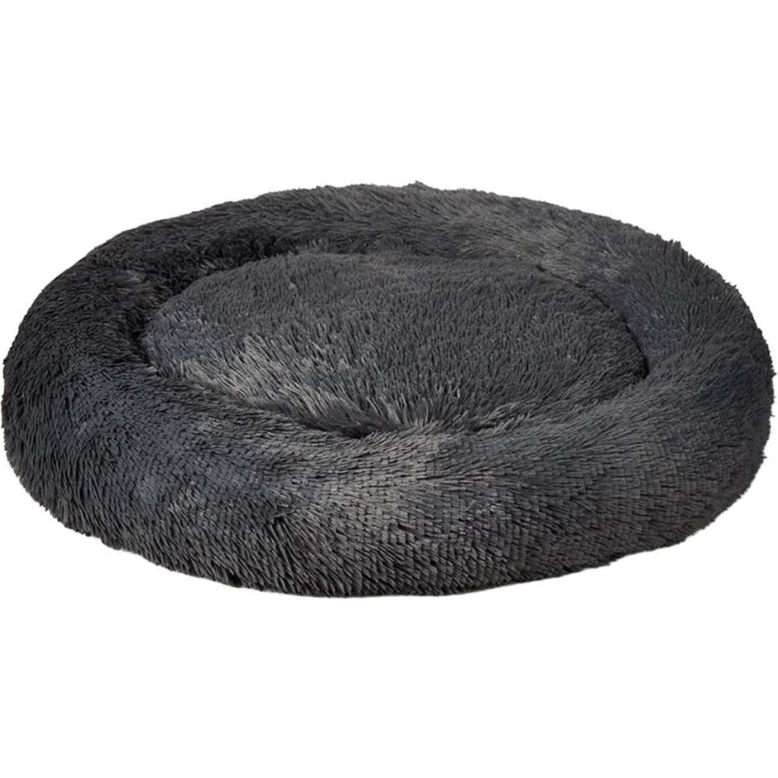 Pet Parlour Australian Made Fur King Calming Dog Bed XL 115CM Grey