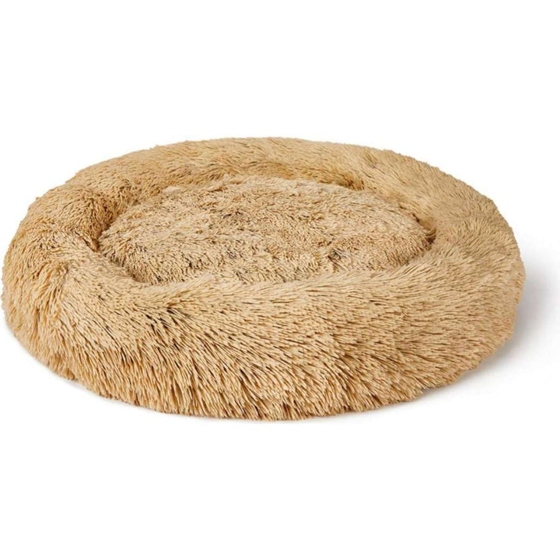 Pet Parlour Australian Made Fur King Calming Dog Bed XL 115CM Brindle