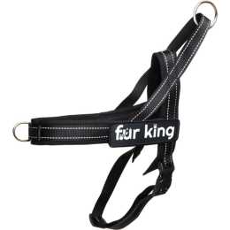 Pet Parlour Fur King Signature Quick Fit Harness Small Black