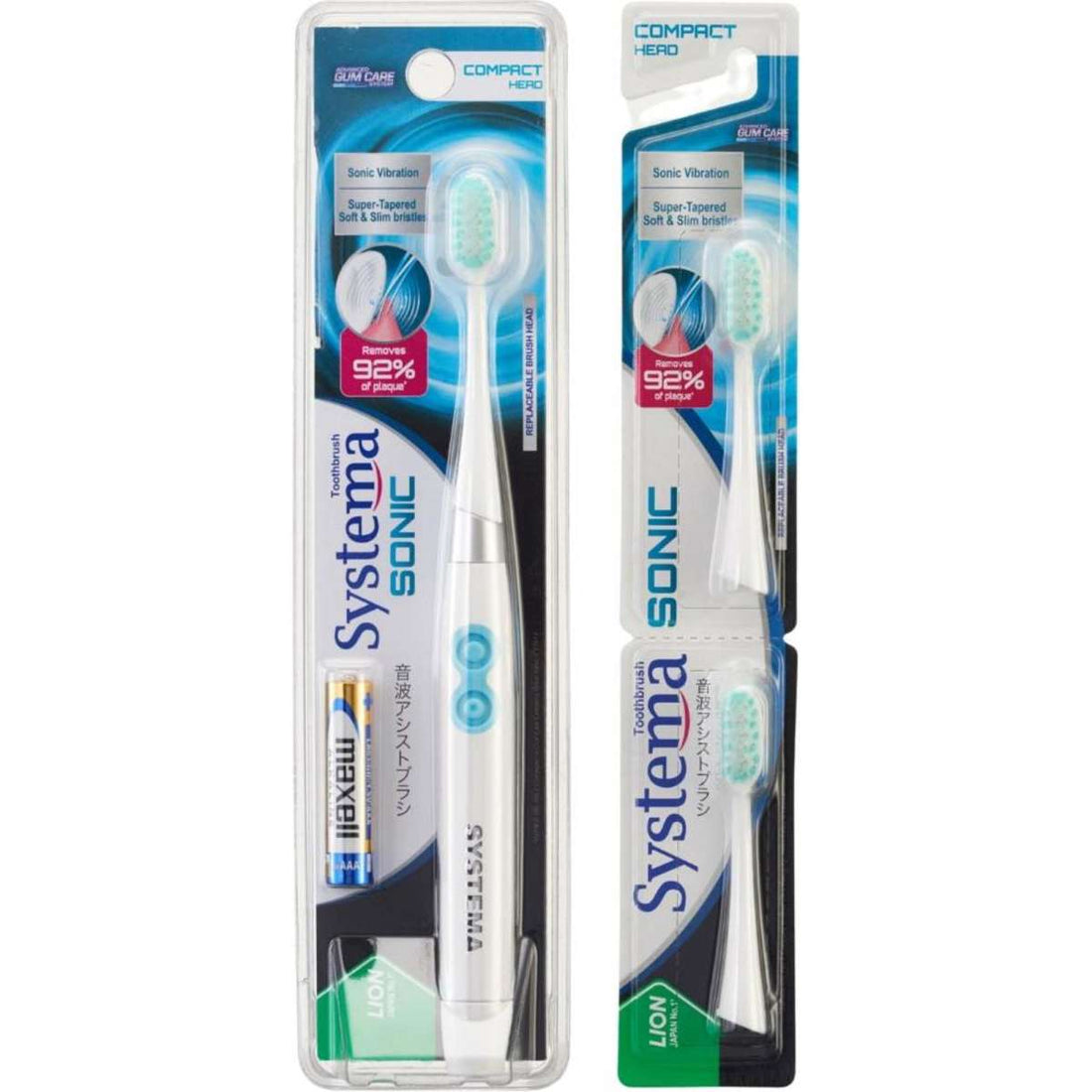 Systema SONIC Toothbrush and replacement brush head