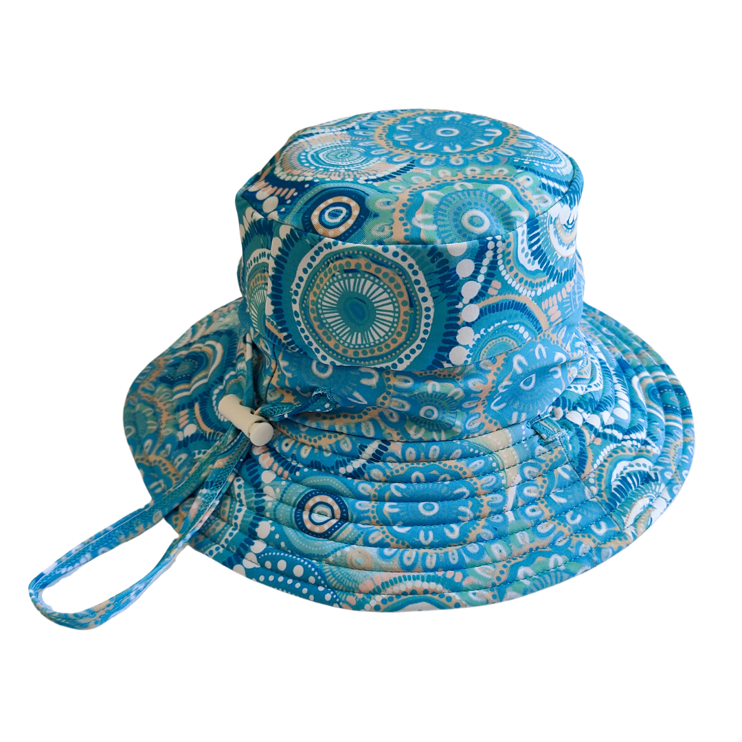 Little E & Co Reversible Swim Hat - Called Home to the Ocean Size 6-24M
