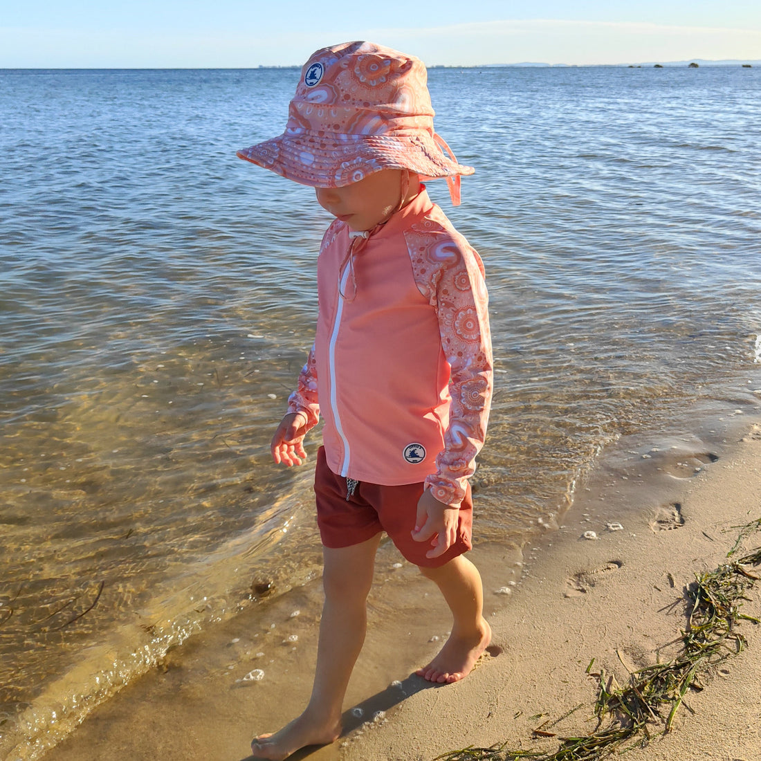 Little E & Co Reversible Swim Hat - Community Connected to Land Size 0-6M