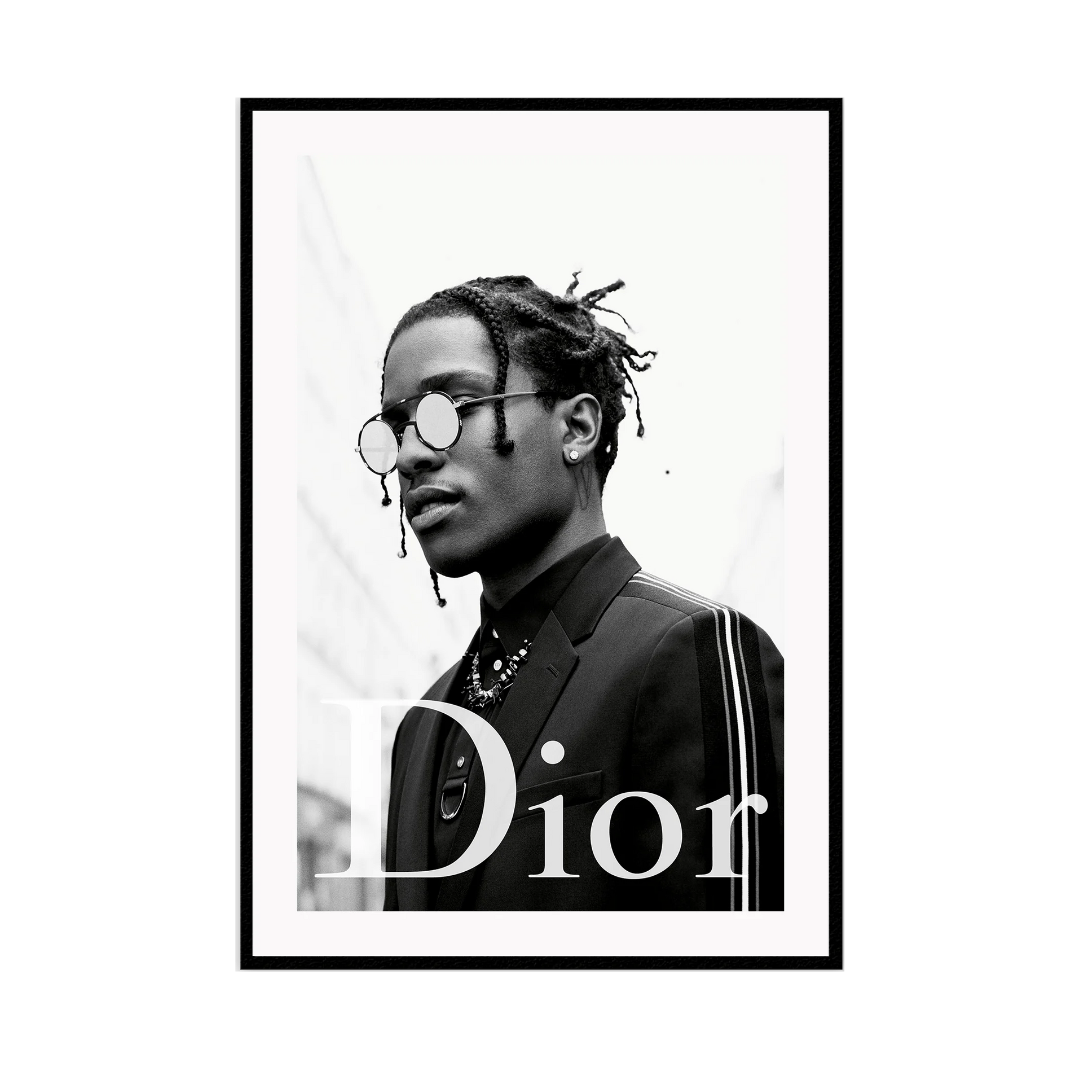 Italian Luxury Group ASAP Rocky Dior / 60x90cm / Black