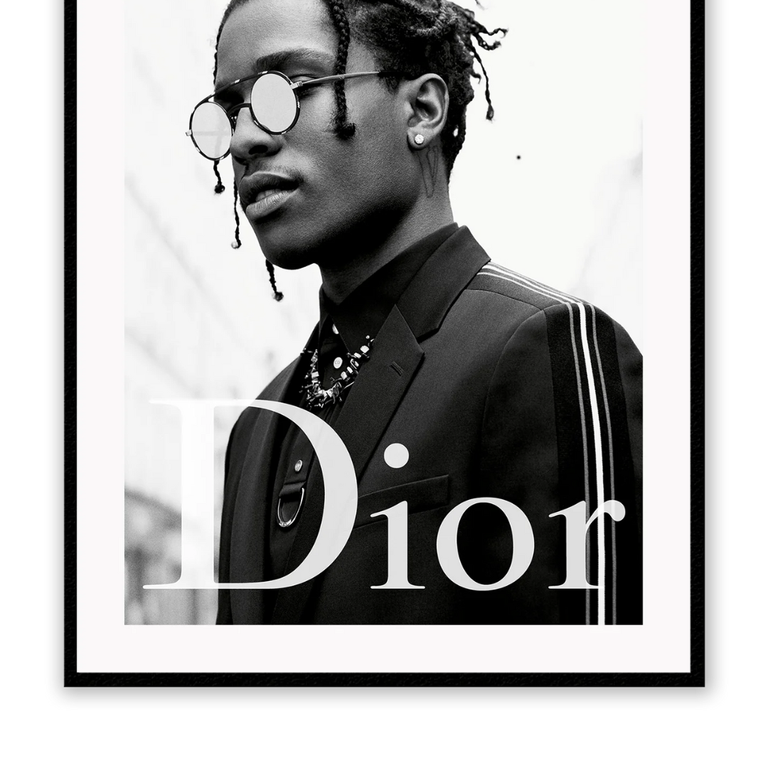 Italian Luxury Group ASAP Rocky Dior / 60x90cm / Black