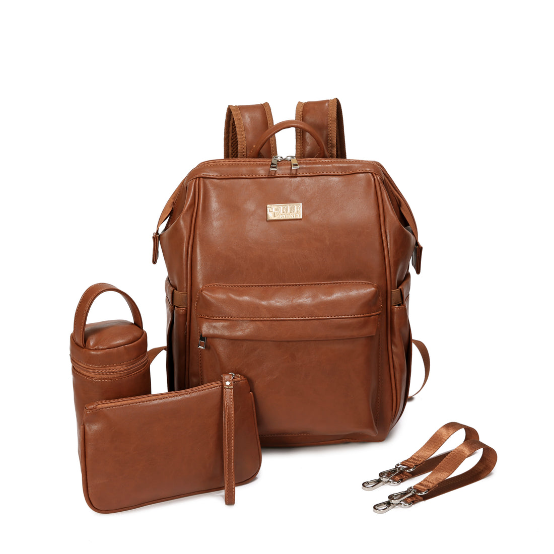 ELF Phoenix Nappy Bag Backpack Brown