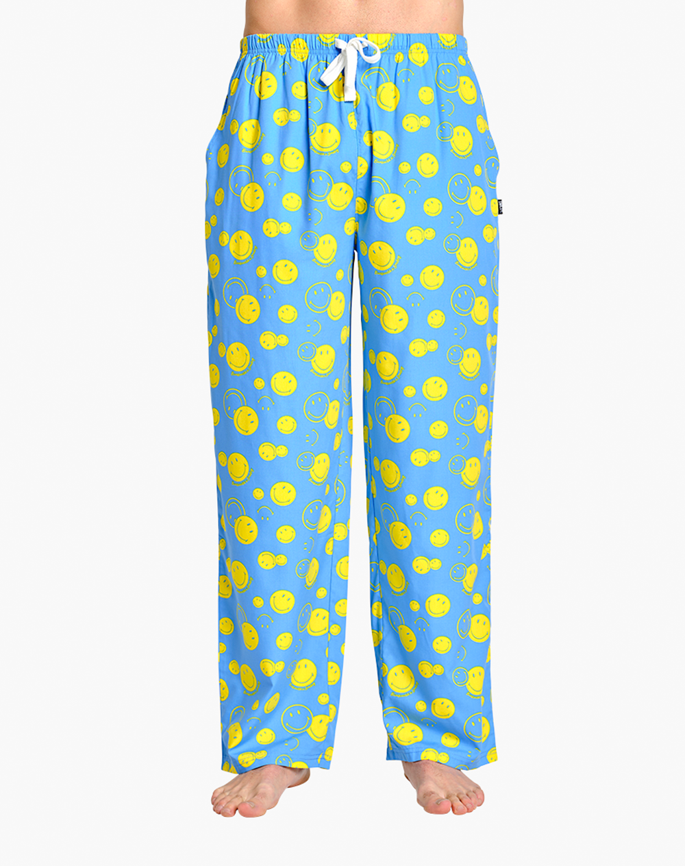 MENS SMILEY SUNSHINE BAMBOO SLEEP PANT / BLUE / M