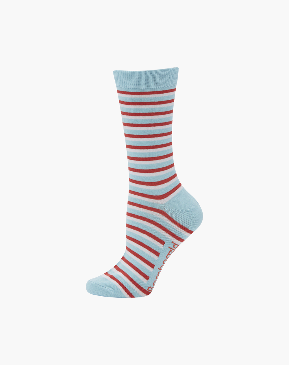 WOMENS STRIPE BAMBOO SOCK / BLUE / W2-8