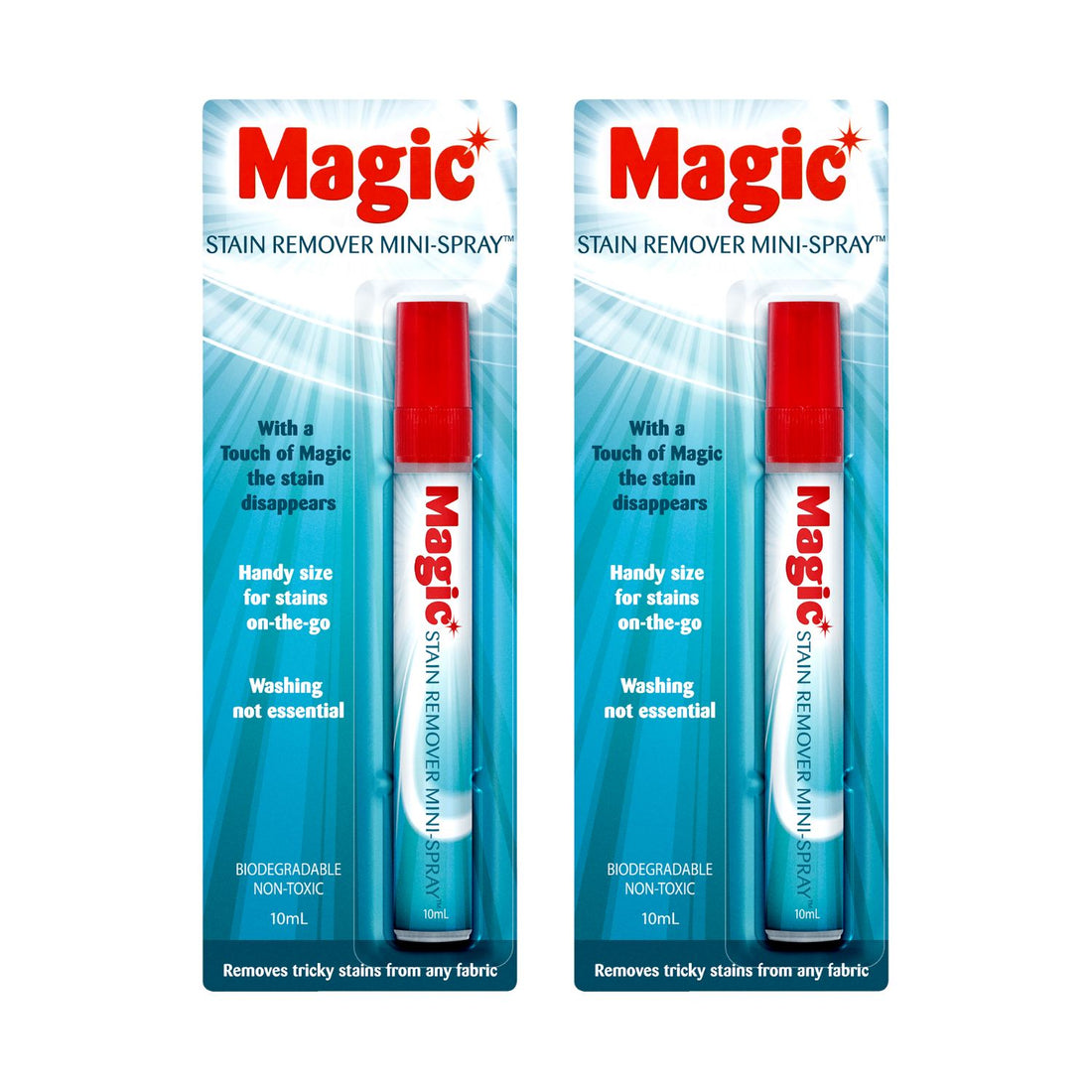 Rubbedin Magic® Stain Remover 10mL Mini Spray 2 Pack