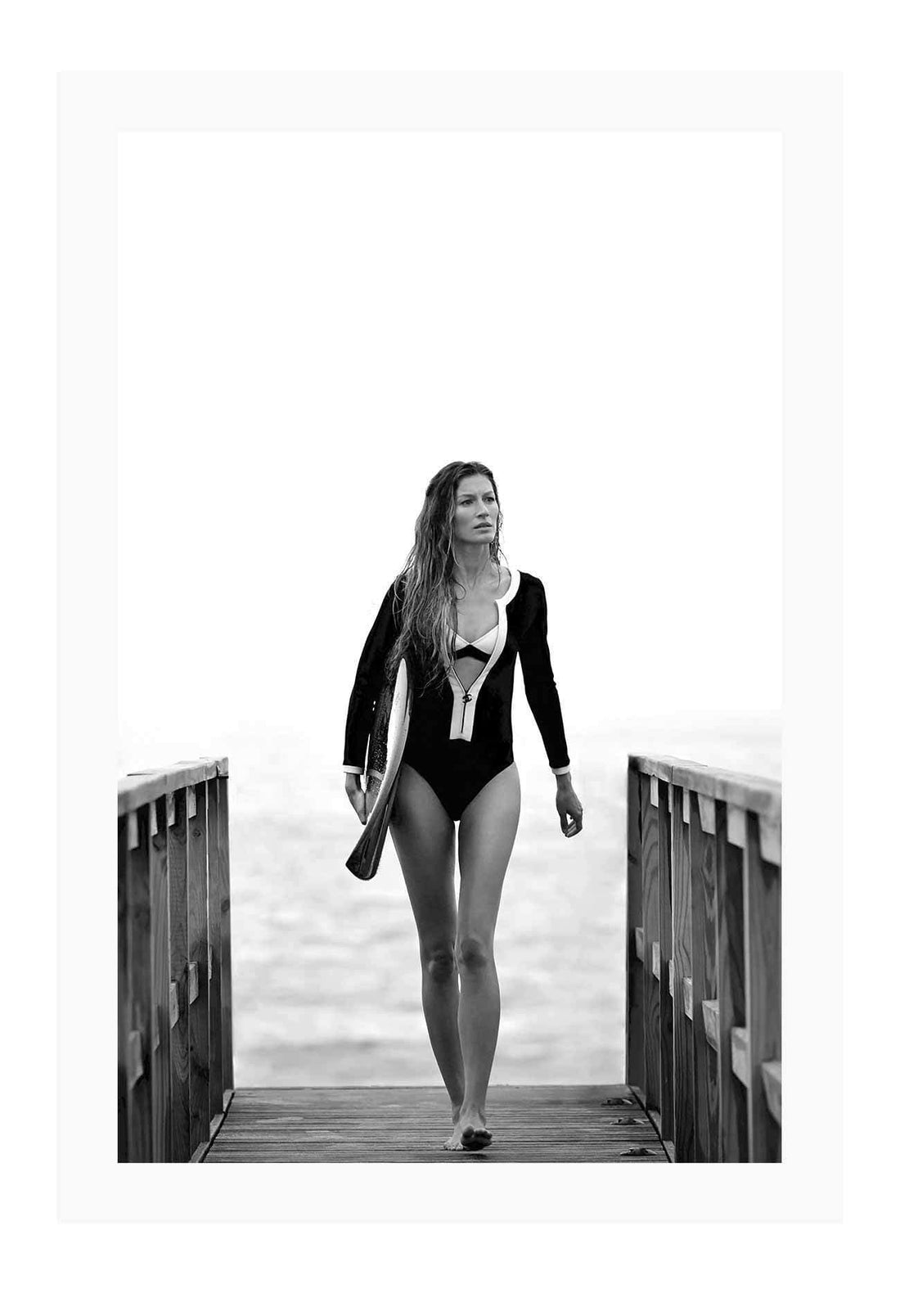 Gisele Bundchen Surf / 70x100cm / White