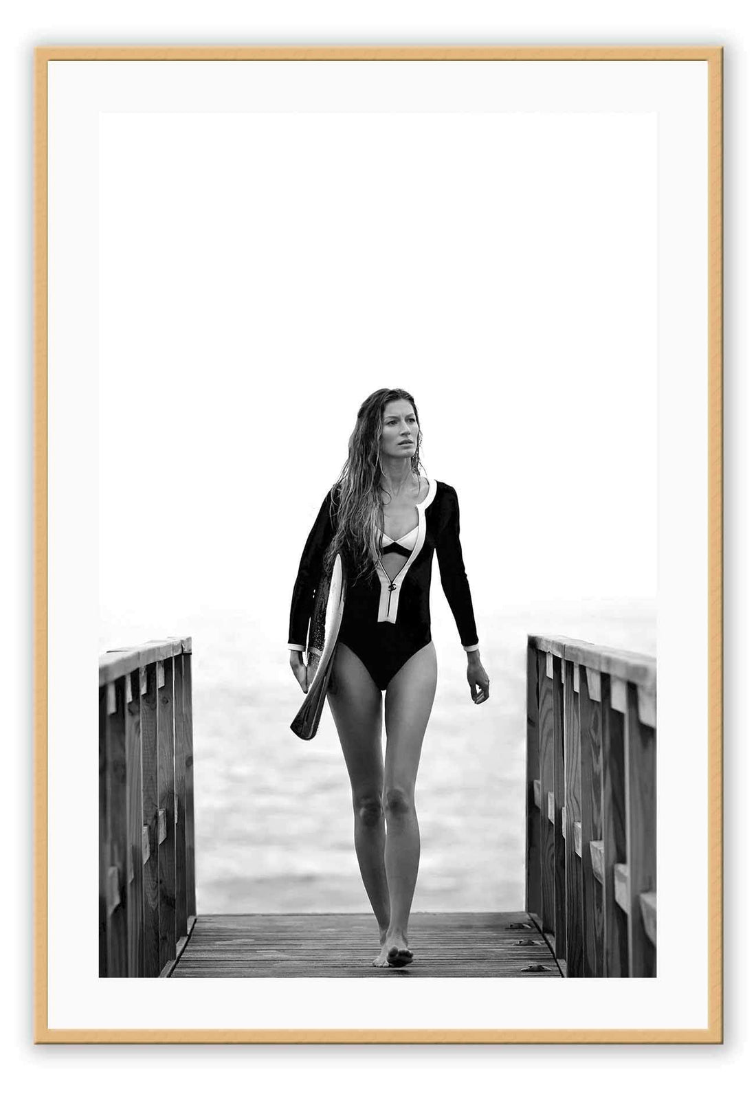 Gisele Bundchen Surf / 70x100cm / White