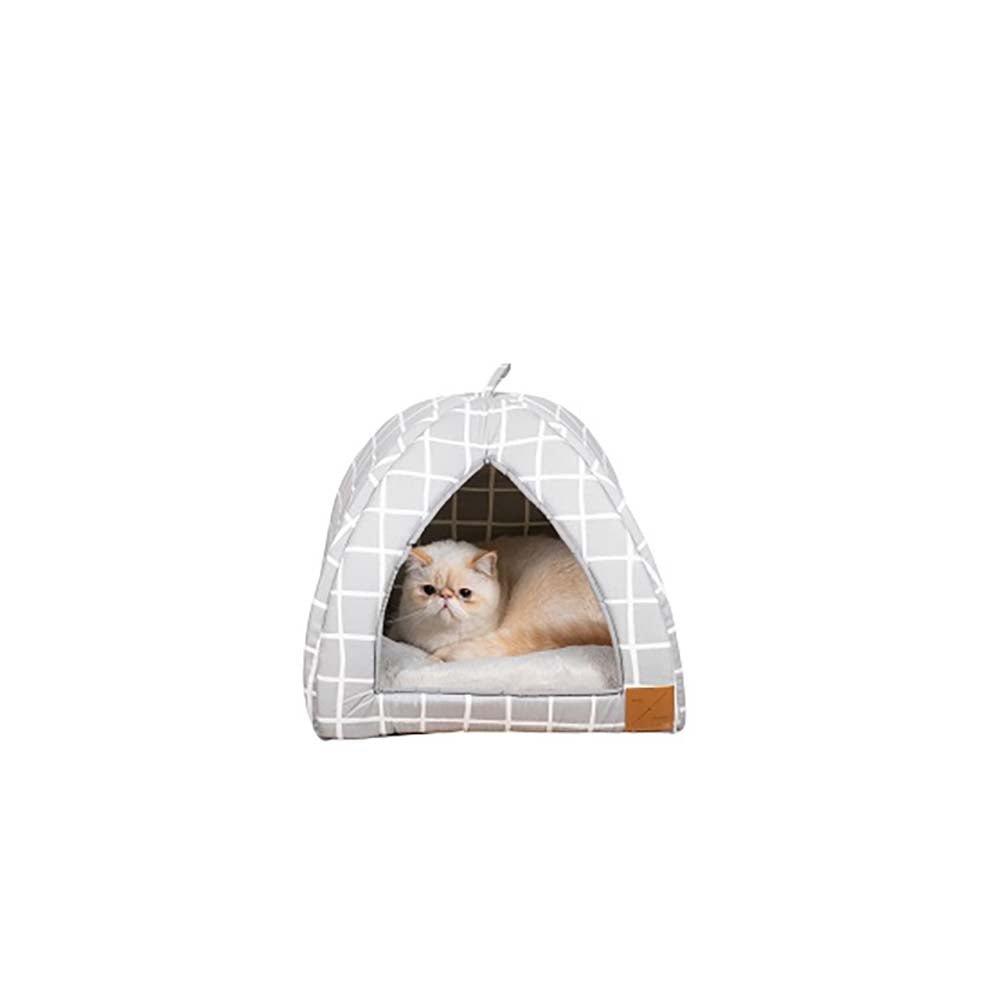 Mog & Bone Cat Igloo Grey Check